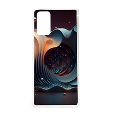 Ai Generated Space Design Fractal Light Motion Samsung Galaxy Note 20 Tpu Uv Case by Ravend