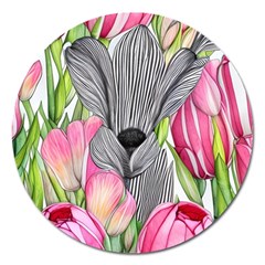 Budding And Captivating Magnet 5  (round) by GardenOfOphir