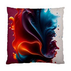 Ai Generated Swirl Splash Blaze Design Art Standard Cushion Case (two Sides)