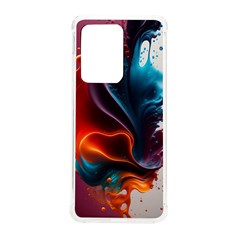 Ai Generated Swirl Splash Blaze Design Art Samsung Galaxy S20 Ultra 6 9 Inch Tpu Uv Case by Ravend