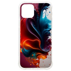 Ai Generated Swirl Splash Blaze Design Art Iphone 12/12 Pro Tpu Uv Print Case by Ravend