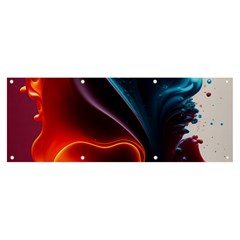 Ai Generated Swirl Splash Blaze Design Art Banner And Sign 8  X 3 