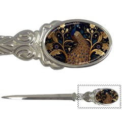 Peacock Plumage Bird Decorative Pattern Graceful Letter Opener by Ravend