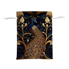 Peacock Plumage Bird Decorative Pattern Graceful Lightweight Drawstring Pouch (s) by Ravend