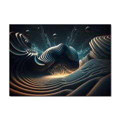 Ai Generated Swirl Space Design Fractal Light Sticker A4 (10 Pack)