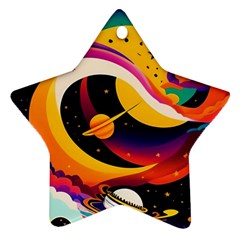 Ai Generated Moon Art Design Graphic Shape Ornament (star)