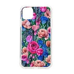 Bright And Brilliant Watercolor Flowers Iphone 11 Tpu Uv Print Case by GardenOfOphir