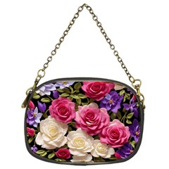 Ai Generated Roses Flowers Petals Bouquet Wedding Chain Purse (two Sides)