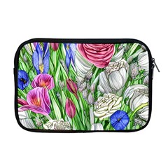 Celestial And Charming Florals Apple Macbook Pro 17  Zipper Case by GardenOfOphir