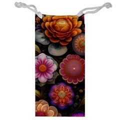 Ai Generated Floral Pattern Flowers Floral Jewelry Bag