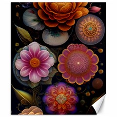 Ai Generated Floral Pattern Flowers Floral Canvas 8  X 10 