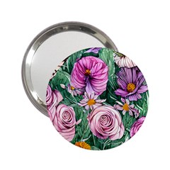 Budding And Captivating Flowers 2 25  Handbag Mirrors by GardenOfOphir