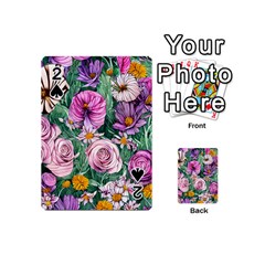 Budding And Captivating Flowers Playing Cards 54 Designs (mini) by GardenOfOphir