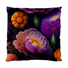 Ai Generated Flowers Plants Petals Buds Standard Cushion Case (two Sides) by Ravend