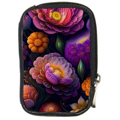 Ai Generated Flowers Plants Petals Buds Compact Camera Leather Case