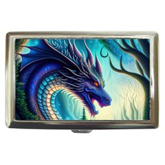 Ai Generated Dragon Fractal Art Texture Cigarette Money Case