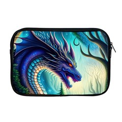 Ai Generated Dragon Fractal Art Texture Apple Macbook Pro 17  Zipper Case