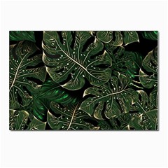 Monstera Plant Tropical Jungle Leaves Pattern Postcards 5  X 7  (pkg Of 10) by Ravend