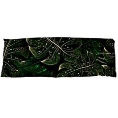 Monstera Plant Tropical Jungle Leaves Pattern Body Pillow Case (dakimakura) by Ravend