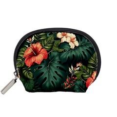 Flowers Monstera Foliage Tropical Jungle Drawing Accessory Pouch (small)