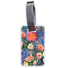 Captivating Watercolor Flowers Luggage Tag (one Side) by GardenOfOphir