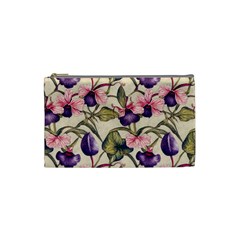 Flowers Pattern Decorative Wallpaper Scrapbooking Cosmetic Bag (small)