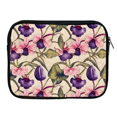 Flowers Pattern Decorative Wallpaper Scrapbooking Apple Ipad 2/3/4 Zipper Cases by Ravend