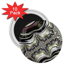 Fractal Background Pattern Texture Abstract Design Art 2 25  Magnets (10 Pack) 