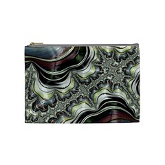 Fractal Background Pattern Texture Abstract Design Art Cosmetic Bag (medium) by Ravend