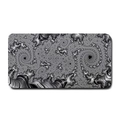 Fractal Background Pattern Texture Abstract Design Silver Medium Bar Mat by Ravend