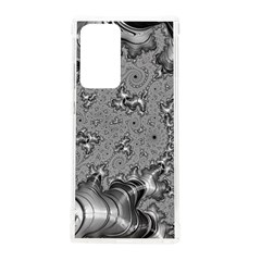 Fractal Background Pattern Texture Abstract Design Silver Samsung Galaxy Note 20 Ultra Tpu Uv Case by Ravend