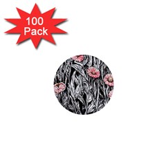 Luxurious Watercolor Flowers 1  Mini Buttons (100 Pack)  by GardenOfOphir