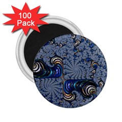 Fractal Background Pattern Texture Abstract Design Pattern 2 25  Magnets (100 Pack) 