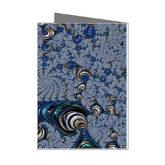 Fractal Background Pattern Texture Abstract Design Pattern Mini Greeting Cards (pkg Of 8)