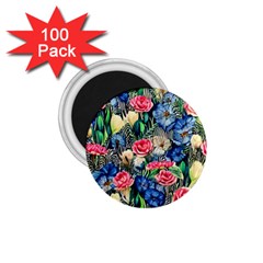 Exquisite Watercolor Flowers 1 75  Magnets (100 Pack)  by GardenOfOphir