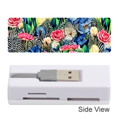 Exquisite Watercolor Flowers Memory Card Reader (stick) by GardenOfOphir