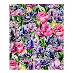 Majestic Watercolor Flowers Shower Curtain 60  X 72  (medium)  by GardenOfOphir