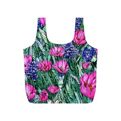 Cherished Watercolor Flowers Full Print Recycle Bag (s)