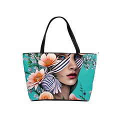 Whimsy Lady Combined Watercolor Flowers Classic Shoulder Handbag