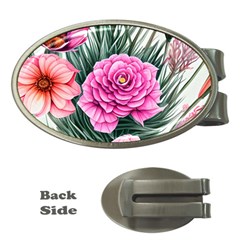 Color-infused Watercolor Flowers Money Clips (oval)  by GardenOfOphir