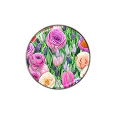 Classic Watercolor Flowers Hat Clip Ball Marker (10 Pack) by GardenOfOphir