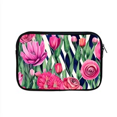 Classy Botanicals – Watercolor Flowers Botanical Apple Macbook Pro 15  Zipper Case by GardenOfOphir