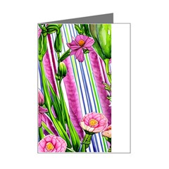 Cherished Blooms – Watercolor Flowers Botanical Mini Greeting Card