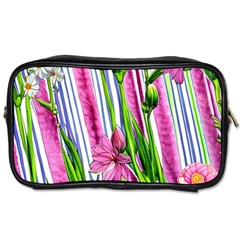 Cherished Blooms – Watercolor Flowers Botanical Toiletries Bag (two Sides) by GardenOfOphir