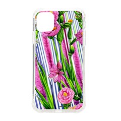 Cherished Blooms – Watercolor Flowers Botanical Iphone 11 Tpu Uv Print Case by GardenOfOphir