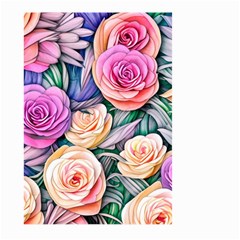 County Charm – Watercolor Flowers Botanical Large Garden Flag (two Sides) by GardenOfOphir