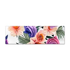 Country-chic Watercolor Flowers Sticker Bumper (10 Pack) by GardenOfOphir