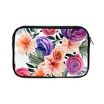 Country-chic Watercolor Flowers Apple iPad Mini Zipper Cases Front