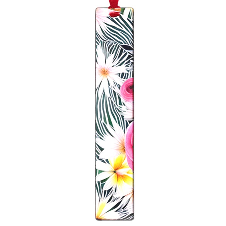 Classy And Chic Watercolor Flowers Large Book Marks