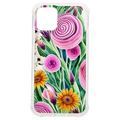 Cheerful And Captivating Watercolor Flowers Iphone 12 Mini Tpu Uv Print Case	 by GardenOfOphir